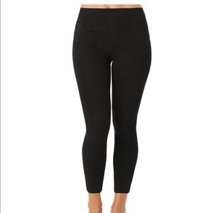 Spanx Black Jean-ish Cropped Leggings